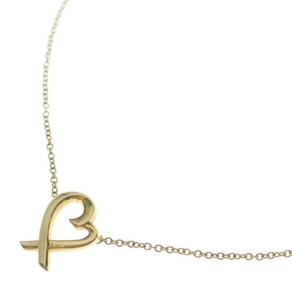 Tiffany & Co. Jewelry - ★SOLD★ Tiffany & Co Loving Heart Necklace Pendant Chain Gold 750 YG 2.6